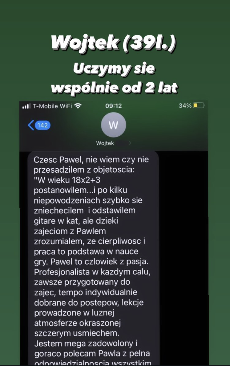 Opinia Wojtka po 2 latach Wyzwania Gitarowego - efekty i wrażenia