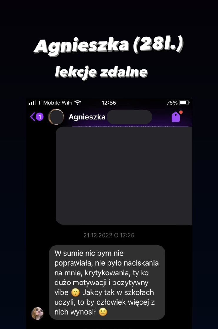 Opinia Agnieszki - efekty Wyzwania Gitarowego